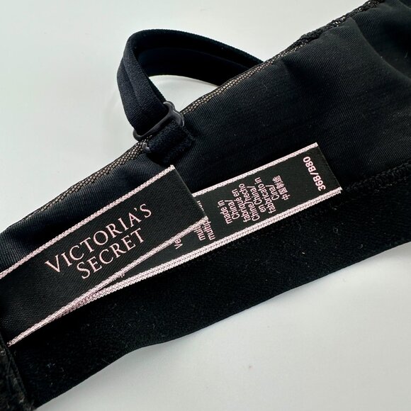 Victoria's Secret Very Sexy Womens Lace Push Up Black & Nude Bra Size 36B - Picture 4 of 9